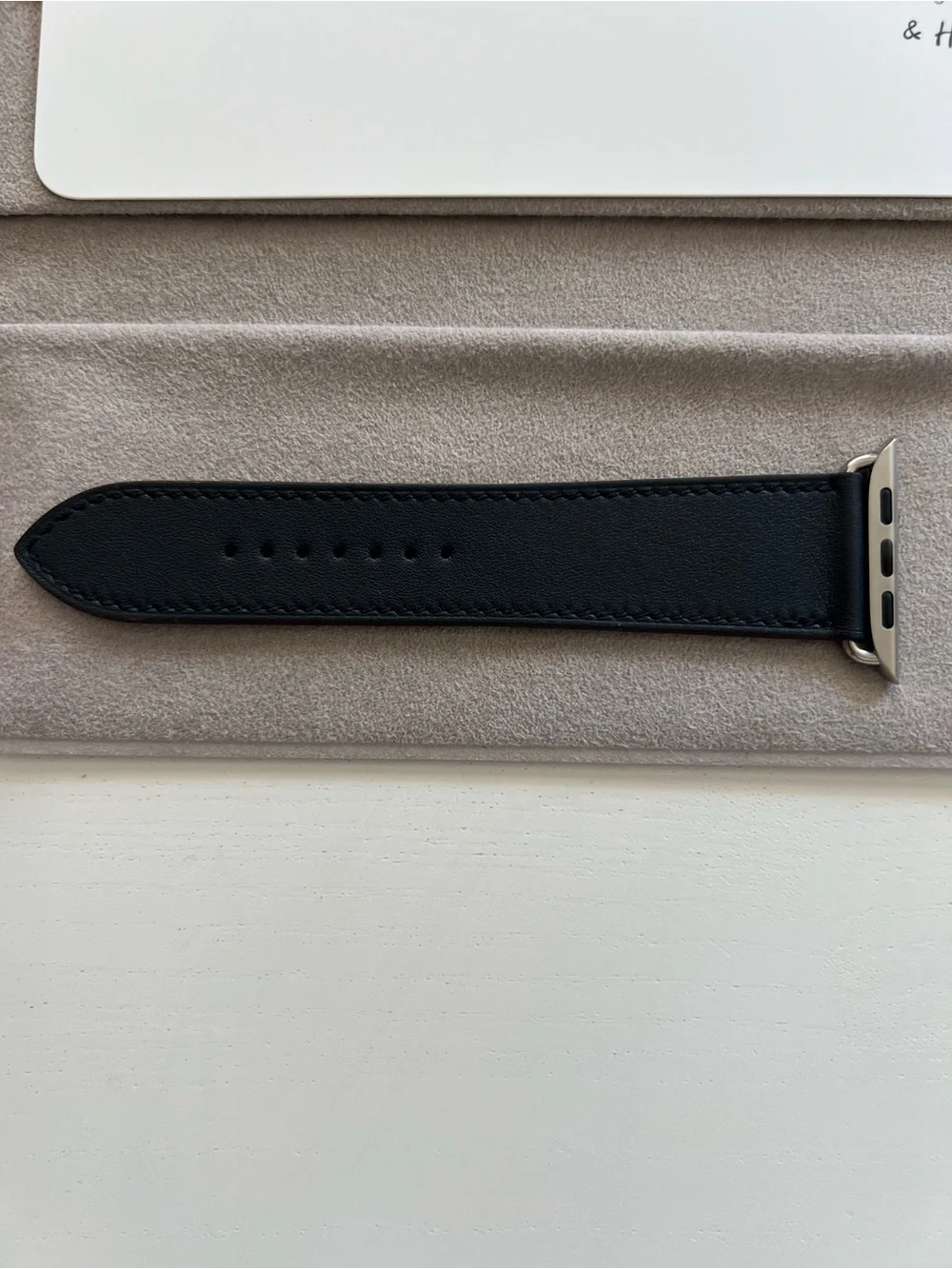 Hermes Apple Watch Band Single Tour Strap Tri Color 44mm NIB